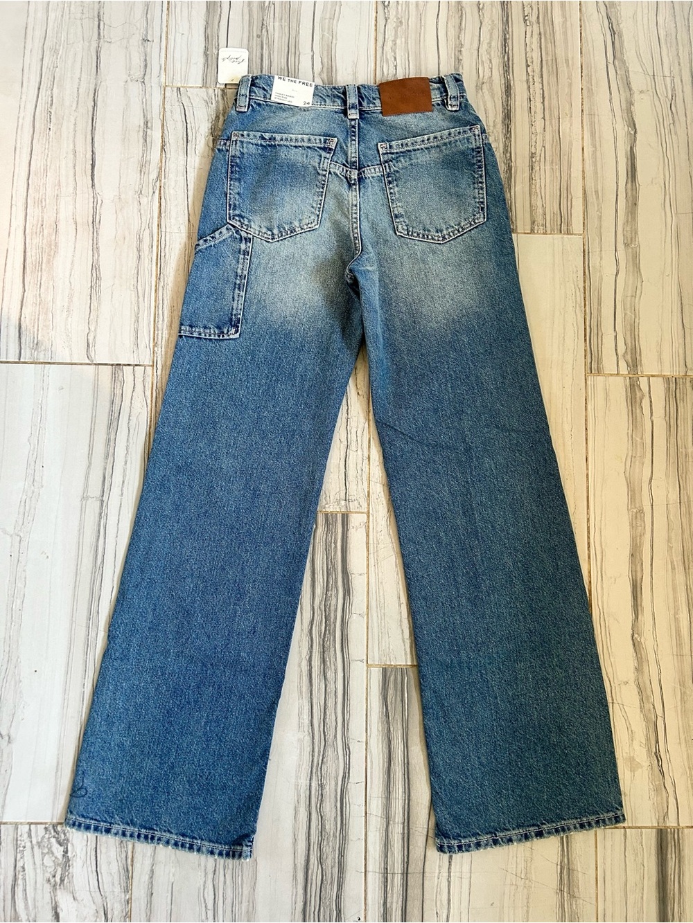 NWT We The Free Tinsley Baggy High-Rise Jeans in Hazey Blue - Picture 5 of 15